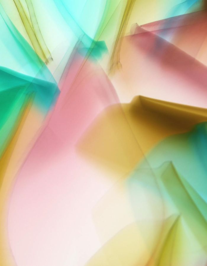 Abstract representation of flow and inner balance in a cold arctic style